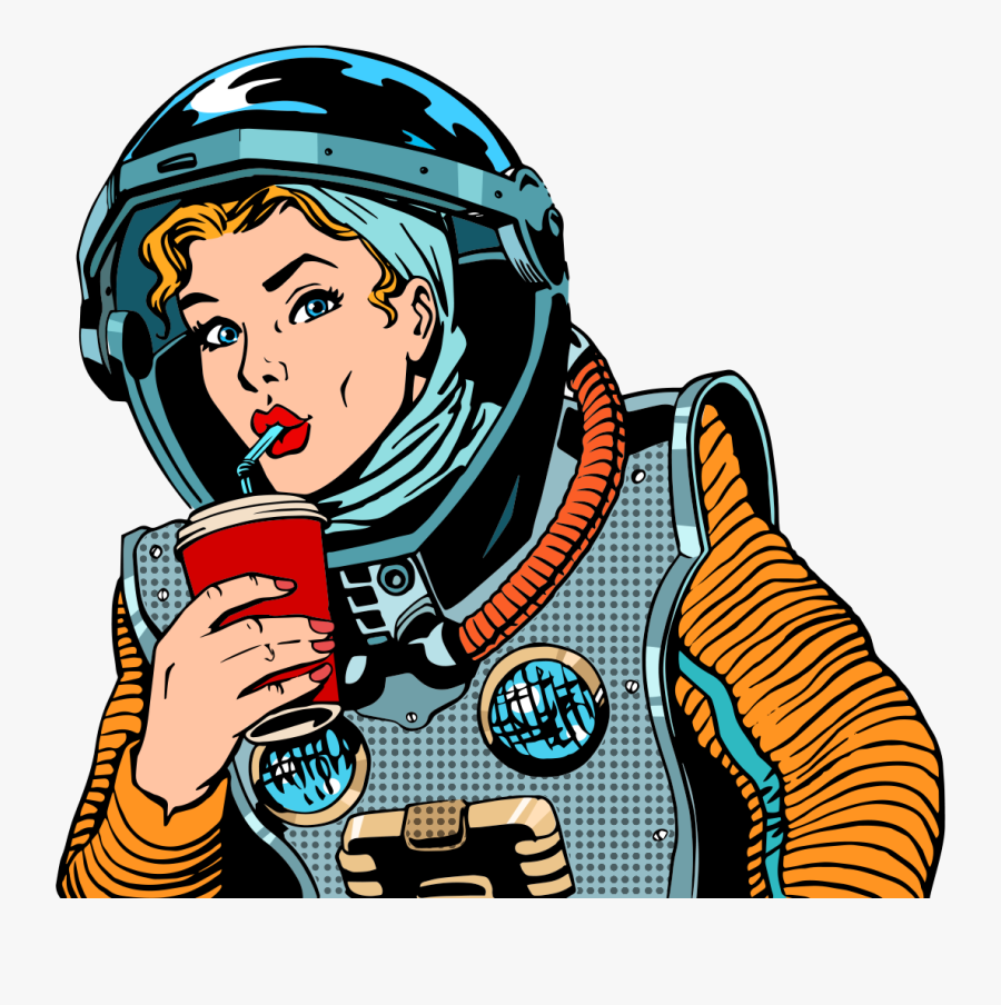 Drink Art Astronauts Pop Royalty-free Free Png Hq Clipart - Pop Art Astronaut, Transparent Clipart