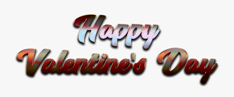 Happy Valentines Day Word Png Clipart - Valentines Word And Design, Transparent Clipart