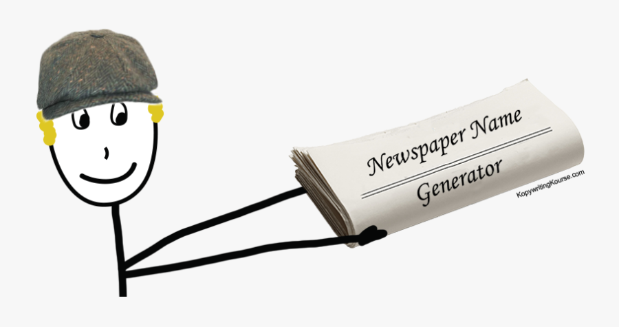 Clip Art Fake Newspaper Maker - Newspaper Names, Transparent Clipart