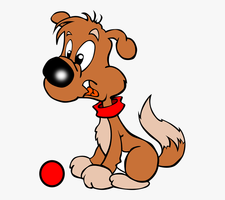 Dog With Newspaper Clipart - Dog With Ball Clip Art, Transparent Clipart