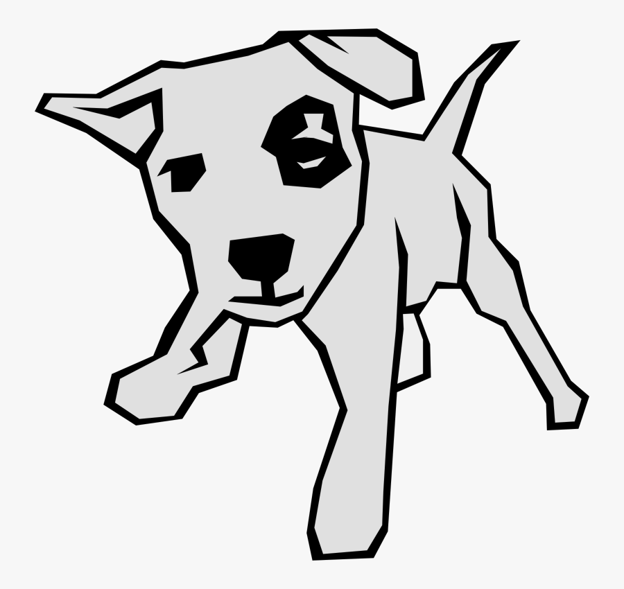 Astronaut Drawing Dog - Straight Line Drawing Dog, Transparent Clipart