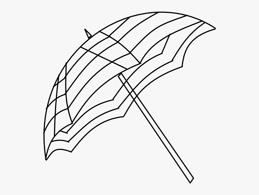 Clipart Payong Black And White, Transparent Clipart