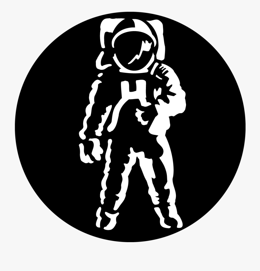Stencil Astronaut, Transparent Clipart