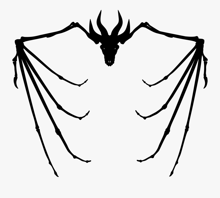 Transparent Skeleton Clip Art - Bone Dragon Skeleton Png, Transparent Clipart