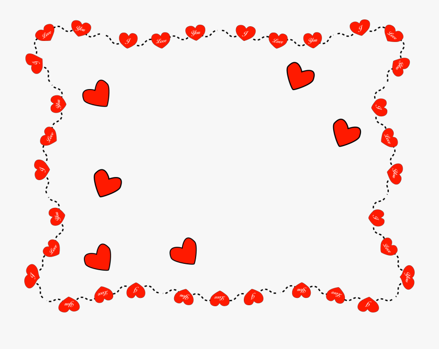 Valentines Clip Art 9 Wide Wallpaper - Valentines Day Frame Clip Art, Transparent Clipart