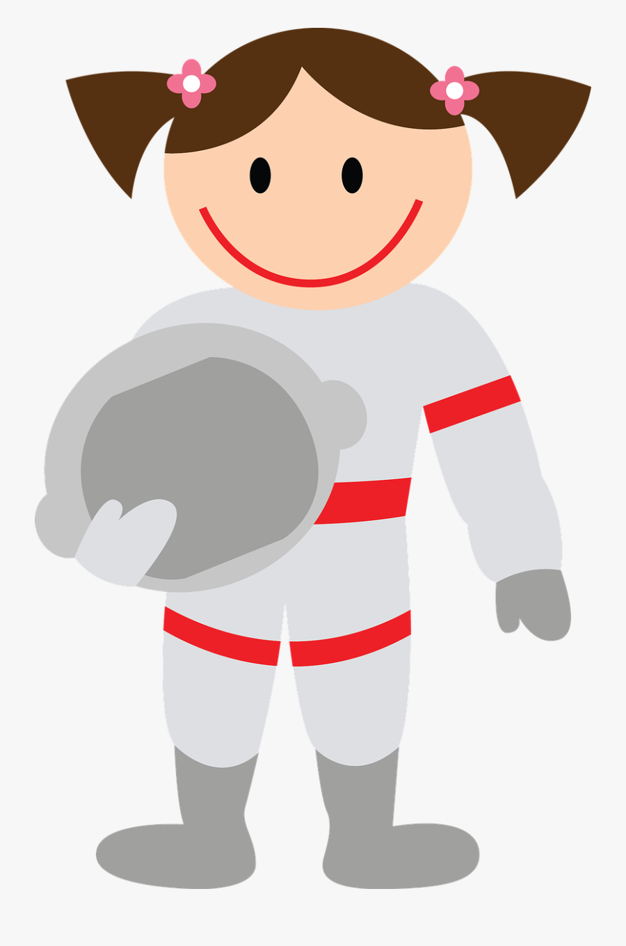 Girl Party Astronaut - Astronaut Girl Clipart, Transparent Clipart
