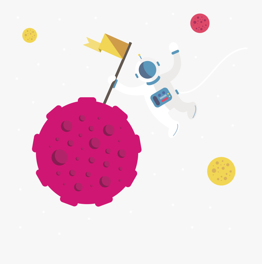 Astronaut Png Pic - Astronauta Y Planetas Png, Transparent Clipart