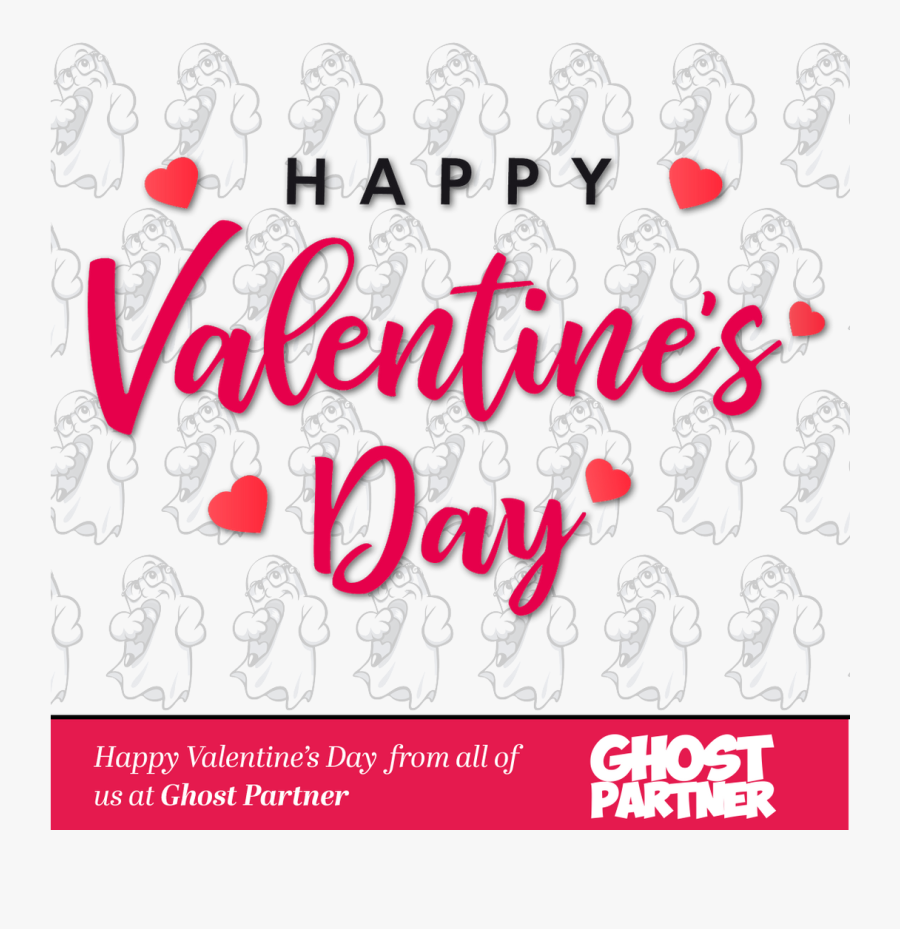 Clip Art Happy Valentines Day Boo, Transparent Clipart