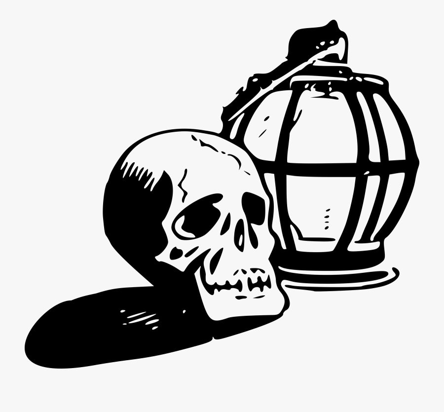 Skeleton Head Clipart Paper - Clip Art, Transparent Clipart