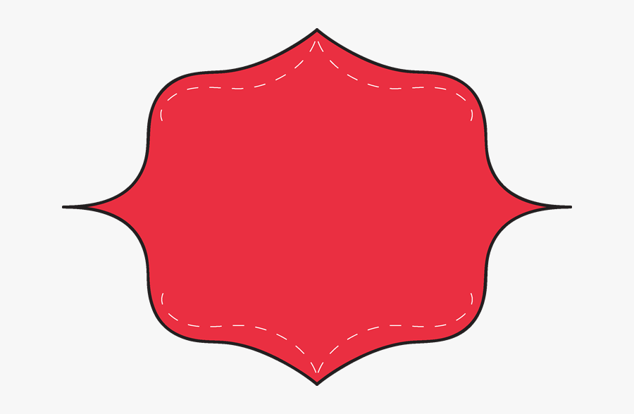 Red Clip Art Frame, Transparent Clipart