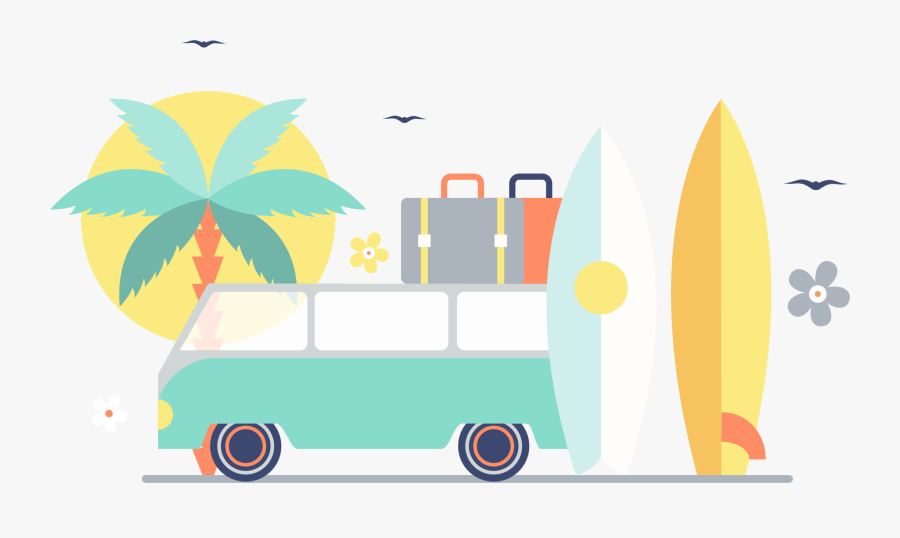 Summer Surfing Self Vacation Paddleboarding Standup, Transparent Clipart