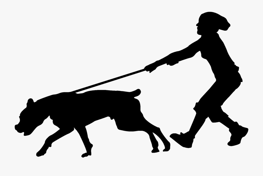 Transparent Man Walking Silhouette Png - Transparent Walking A Dog, Transparent Clipart