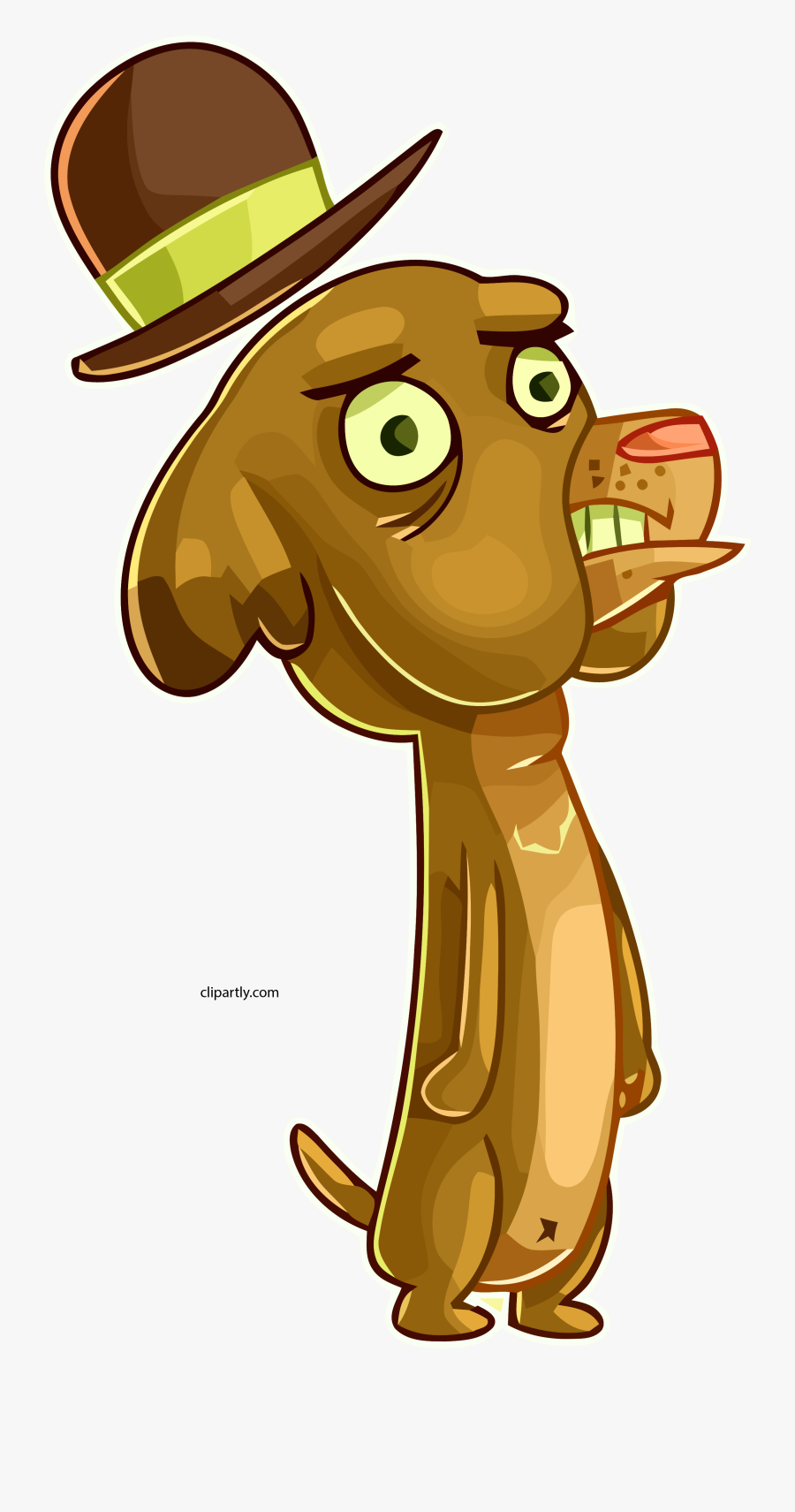 Cartoon Fancy Walking Dog With Elegant Hat Clipart - Fancy Cartoon Dogs, Transparent Clipart