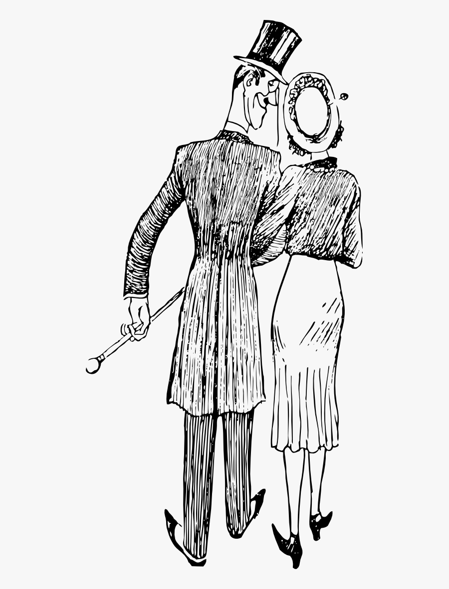 Couple Walking Away - People Walking Away Clipart, Transparent Clipart