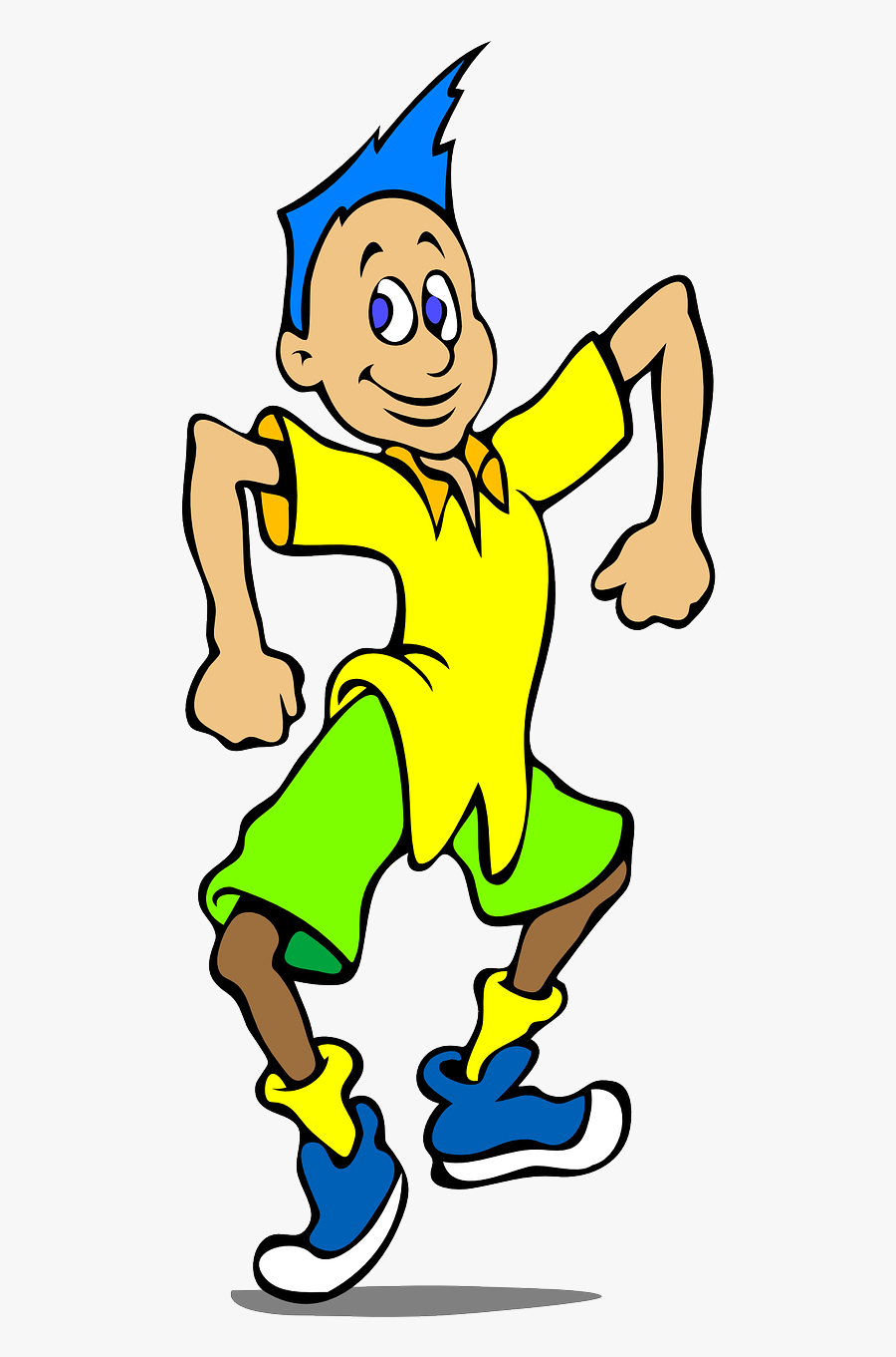 Free Vector Walking Boy Clip Art - Gif Dancing Clipart Animation, Transparent Clipart
