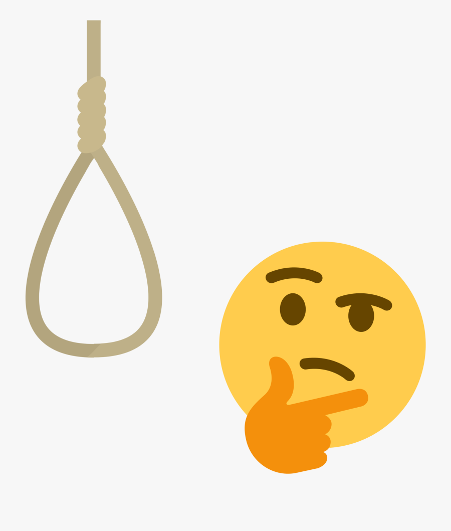 Birds Sing Spaghetti On About 2 Years Ago - Thinking Emoji Noose, Transparent Clipart