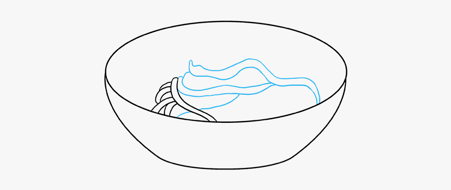 How To Draw Spaghetti - Sketch, Transparent Clipart
