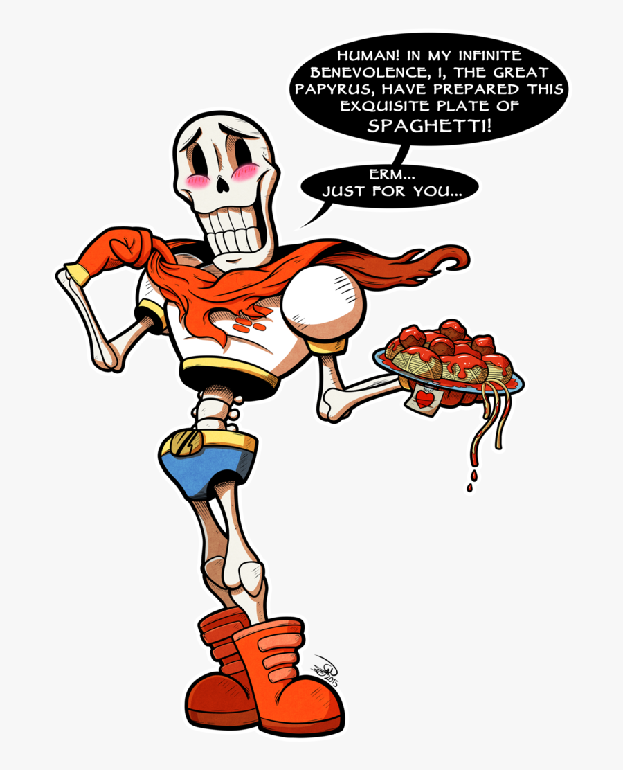 Spaghetti By Gray Day - Papyrus And His Spaghetti, Transparent Clipart