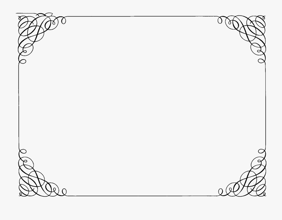 Template Clip Art - Transparent Background Fancy Borders, Transparent Clipart