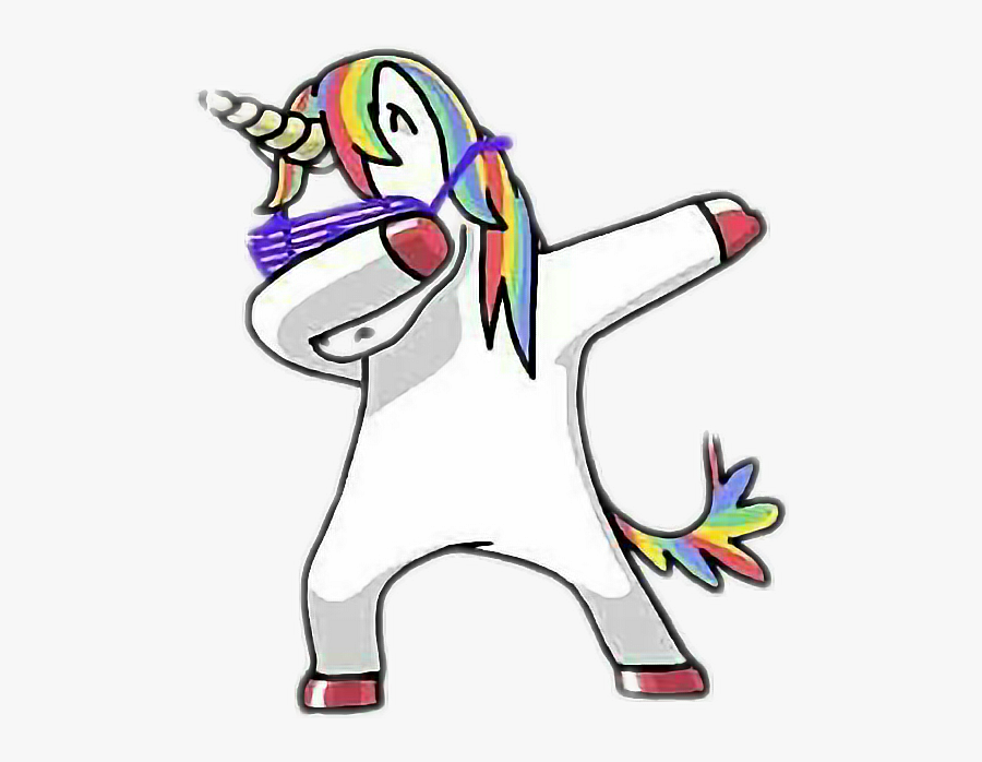 Collection Of Free Porg - Dabbing Unicorn No Background, Transparent Clipart