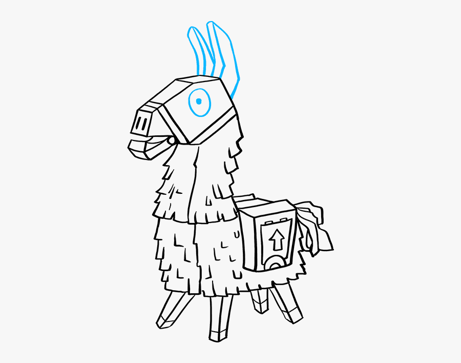 How To Draw Llama From Fortnite - Draw A Fortnite Llama, Transparent Clipart