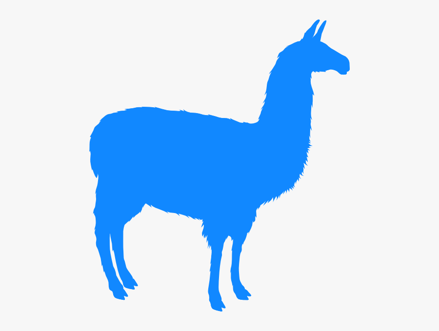 Silhouette Llama Clipart, Transparent Clipart