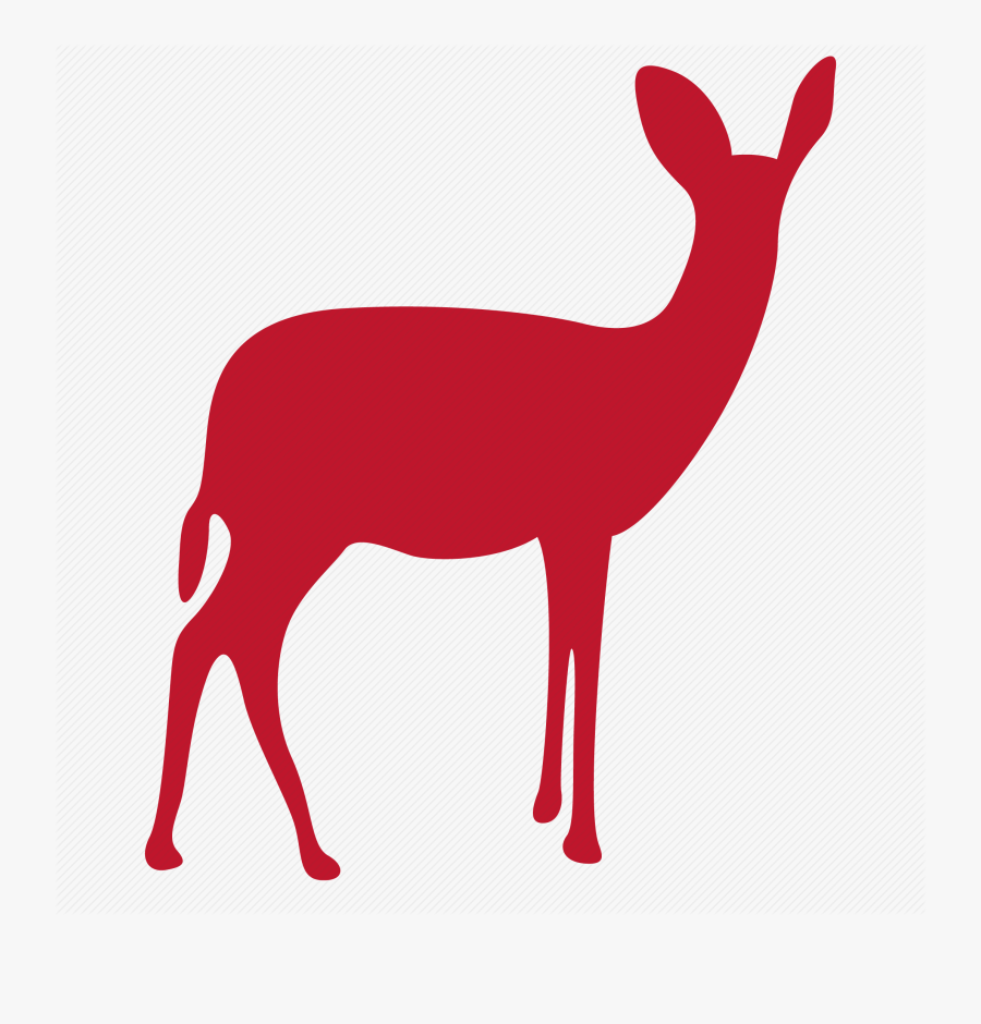 Deer,red,clip Art,llama,terrestrial Deer,roe - Deer Icon, Transparent Clipart
