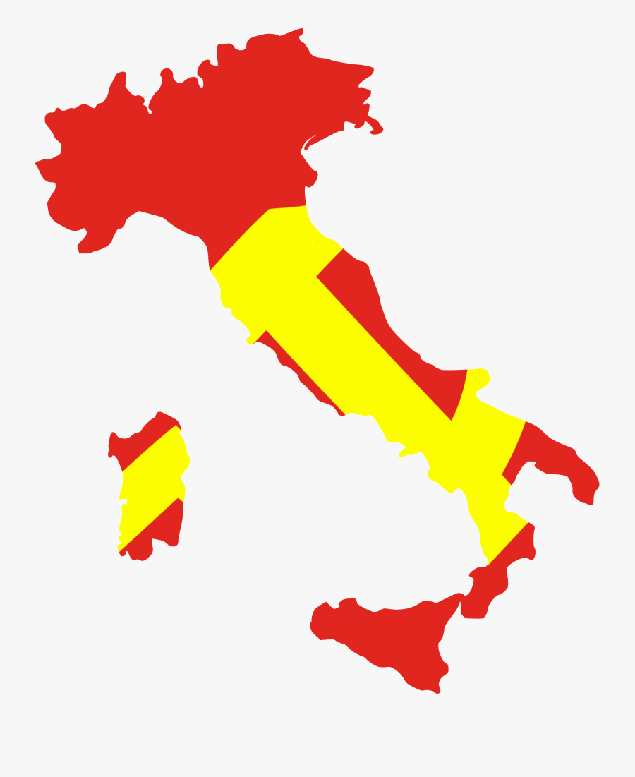Italian Spaghetti Pasta Dinner Clipart - Italy Map Clip Art, Transparent Clipart