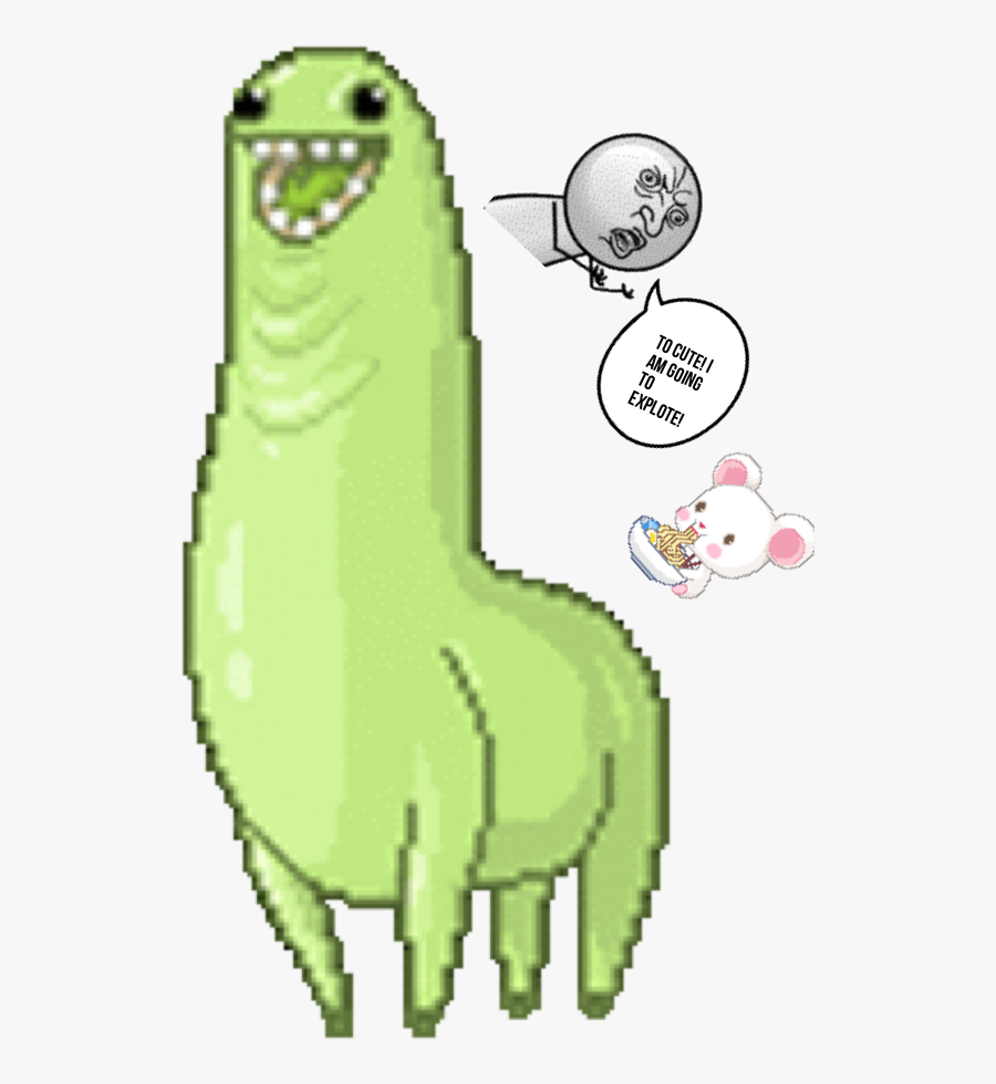 Horse Like Gfycat Green Llama Tenor Mammal - Bunchie The Green Llama, Transparent Clipart