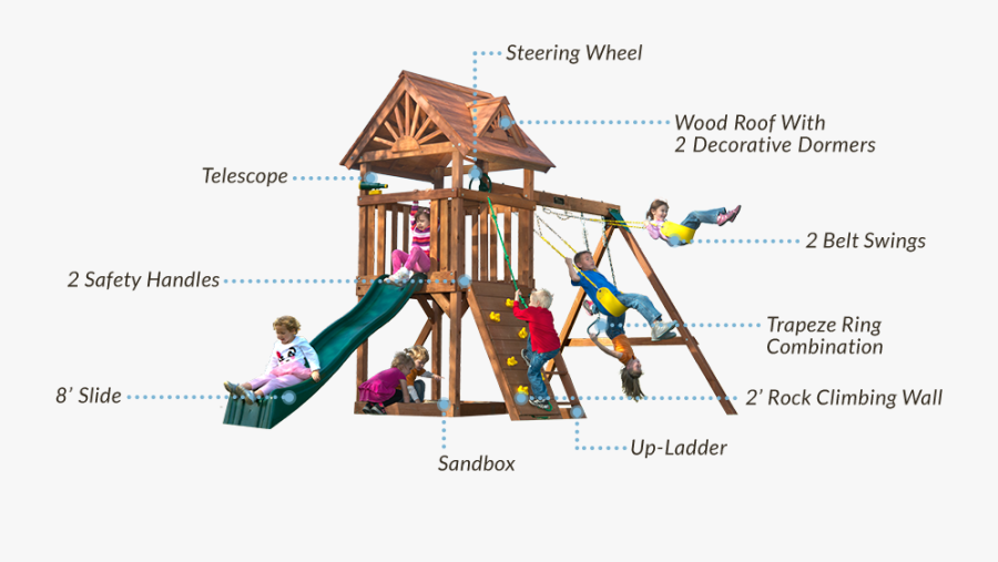 Clip Art A Playground Is On The Flat Roof Of A City - Swing, Transparent Clipart