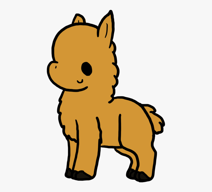 Cartoon Llama Transparent Background, Transparent Clipart