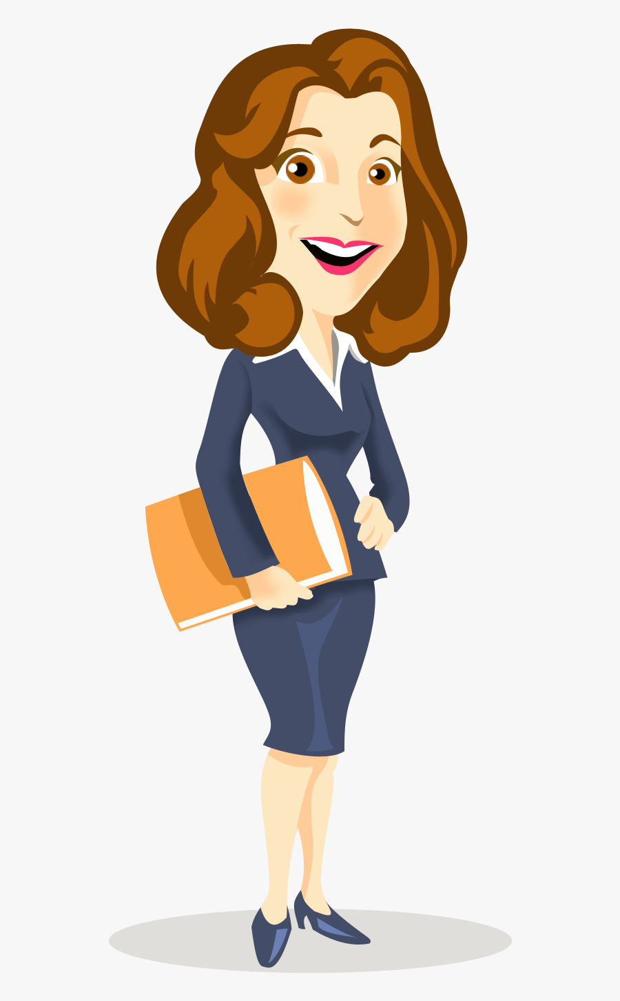 Businessperson Cartoon Clip Art Mood Frame Transprent - Business Woman Cartoon Png, Transparent Clipart