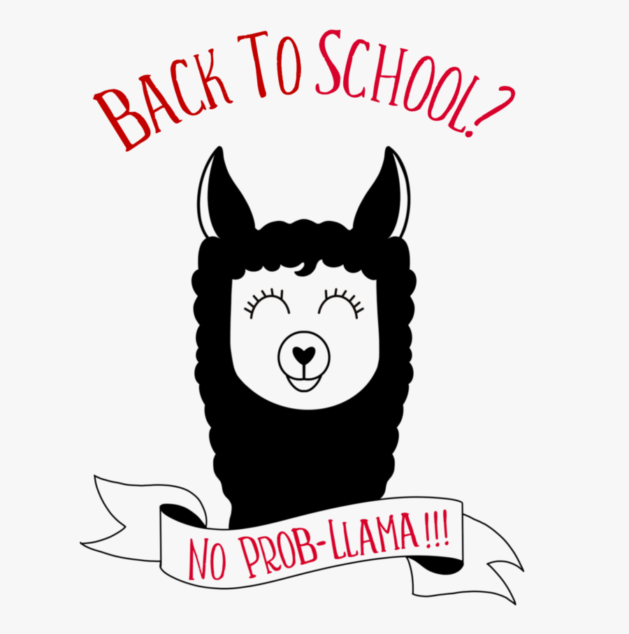 Back To School Llama Clipart, Transparent Clipart