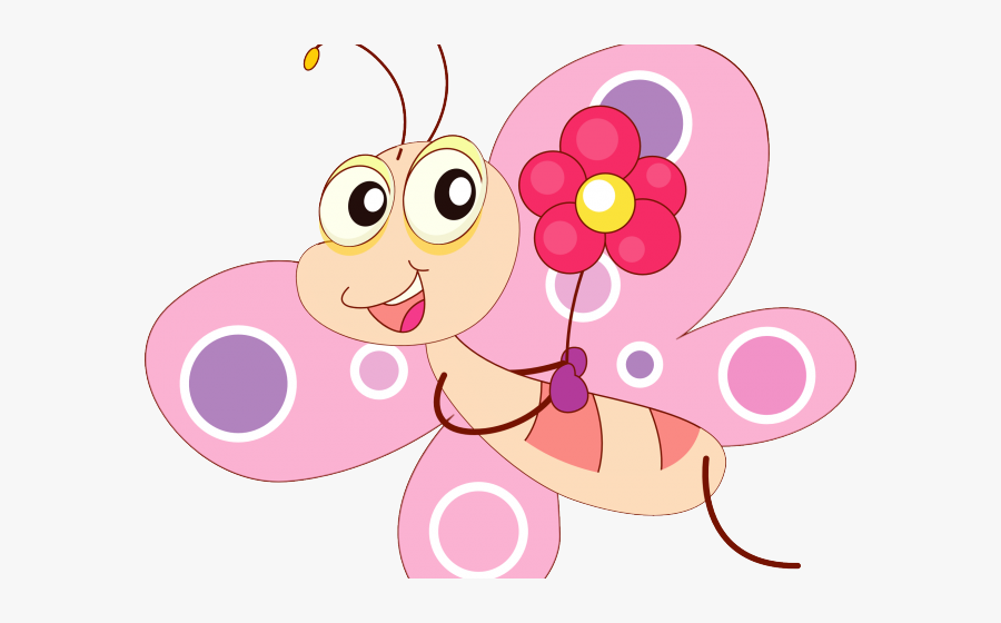 Cartoon Clipart Cute Butterfly, Transparent Clipart