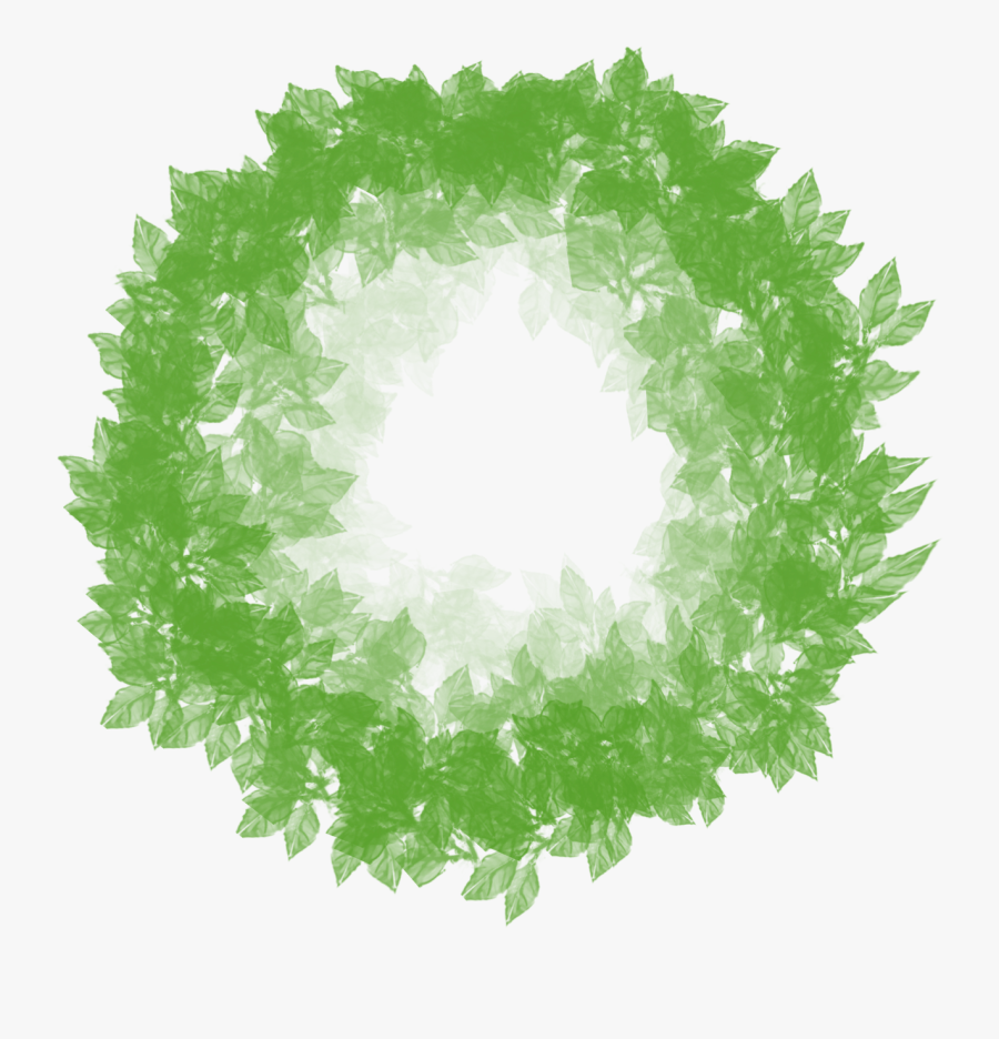 Wreath Border Foliage Free Photo - Coroa De Flores Verdes Png, Transparent Clipart