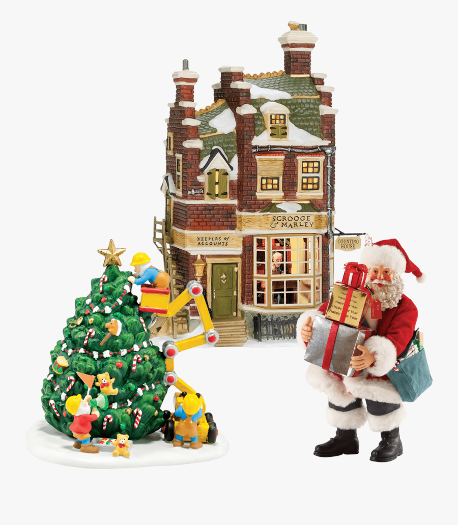 Transparent Christmas Greenery Png - Department 56 Christmas Carol, Transparent Clipart