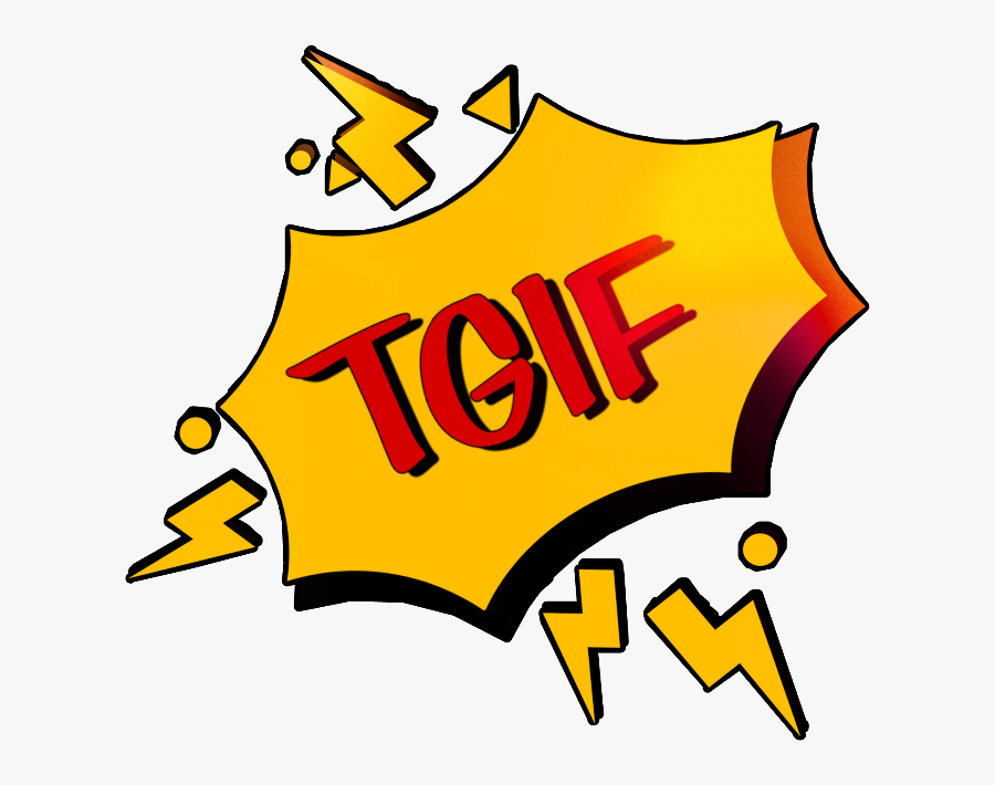 #sctgif #yellow #happy #friday #weekend - Wow Speech Bubble Transparent, Transparent Clipart