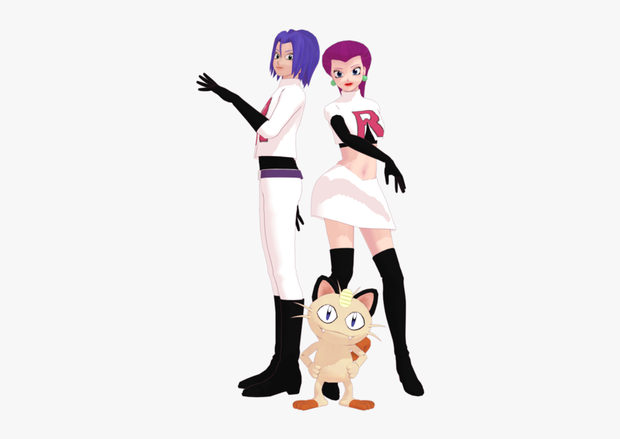 Mmd Dl Series Models - Team Rocket 3d Model, Transparent Clipart