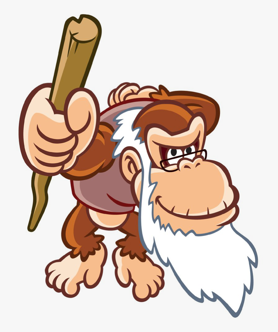 Dk King Of Swing Cranky Kong, Transparent Clipart