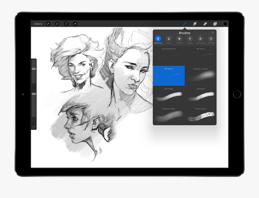 Clip Art Ipad Pro Procreate - Procreate For Ipad, Transparent Clipart