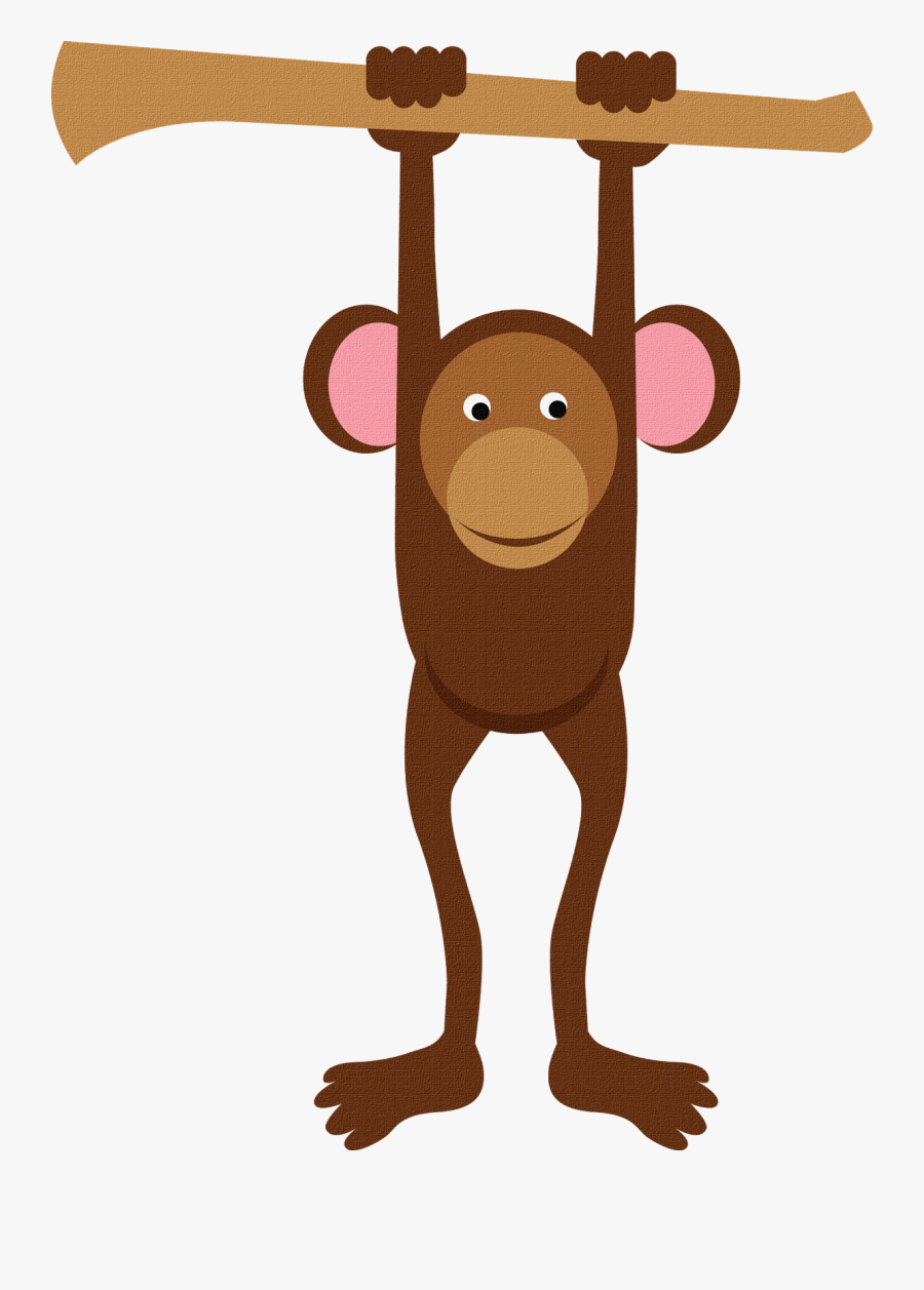 Baby Monkeys Primate Gibbon - African Safari Cartoon Animals, Transparent Clipart