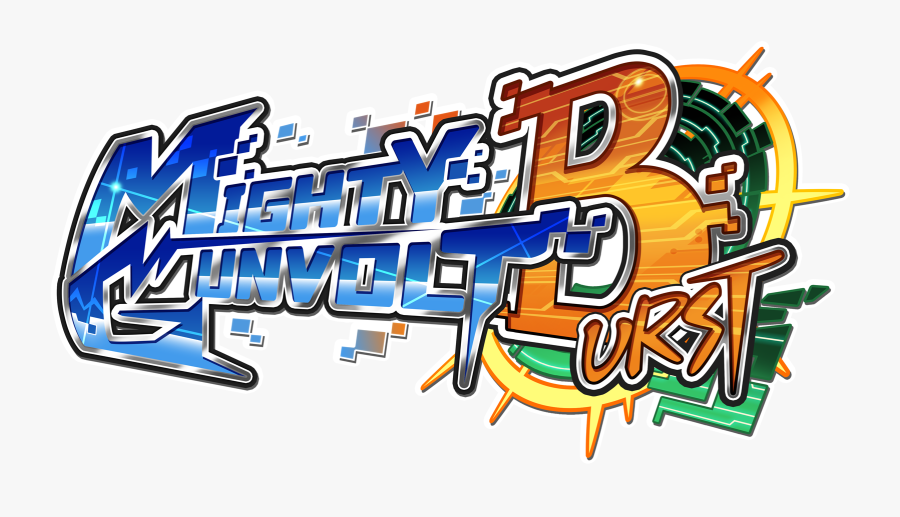 Mighty Gunvolt Burst To Switch June 15 And 3ds July - Mighty Gunvolt Burst Logo, Transparent Clipart