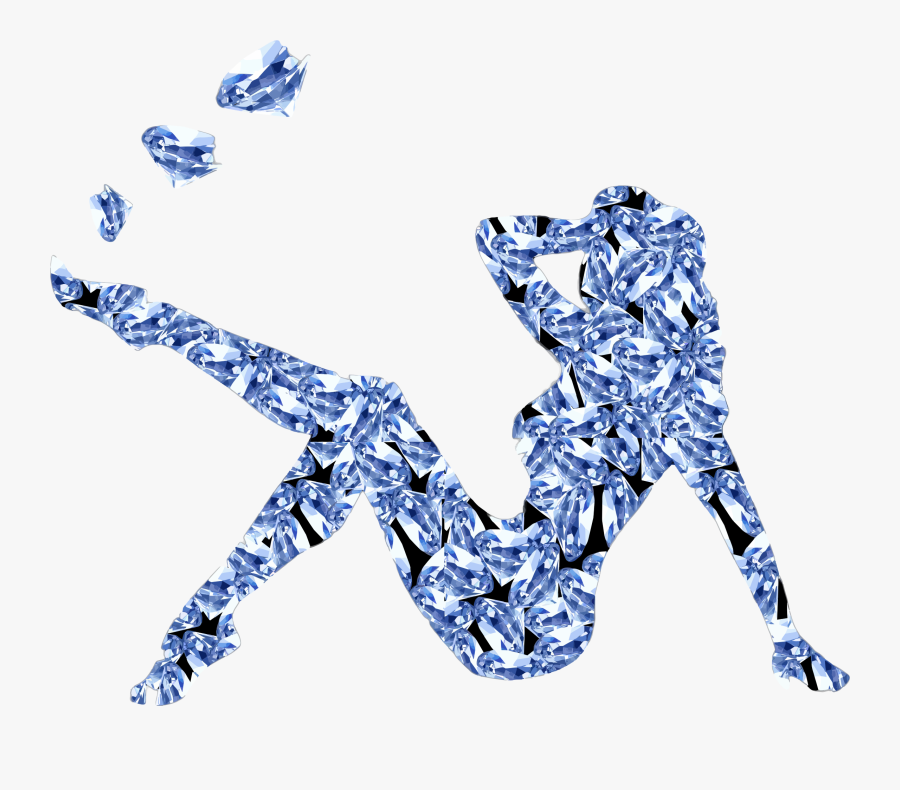 Clipart Diamond Silhouette - Woman With Diamond Png, Transparent Clipart