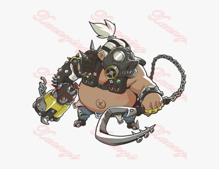 Keg Drawing Cartoon - Overwatch Roadhog Cute Spray, Transparent Clipart