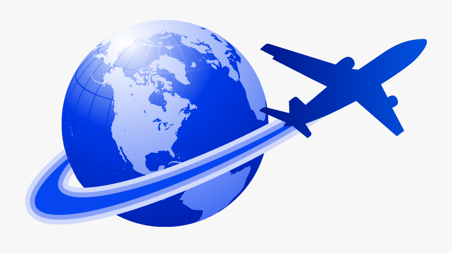 Clipart Globe Airplane - Tour Travels Logo Png, Transparent Clipart