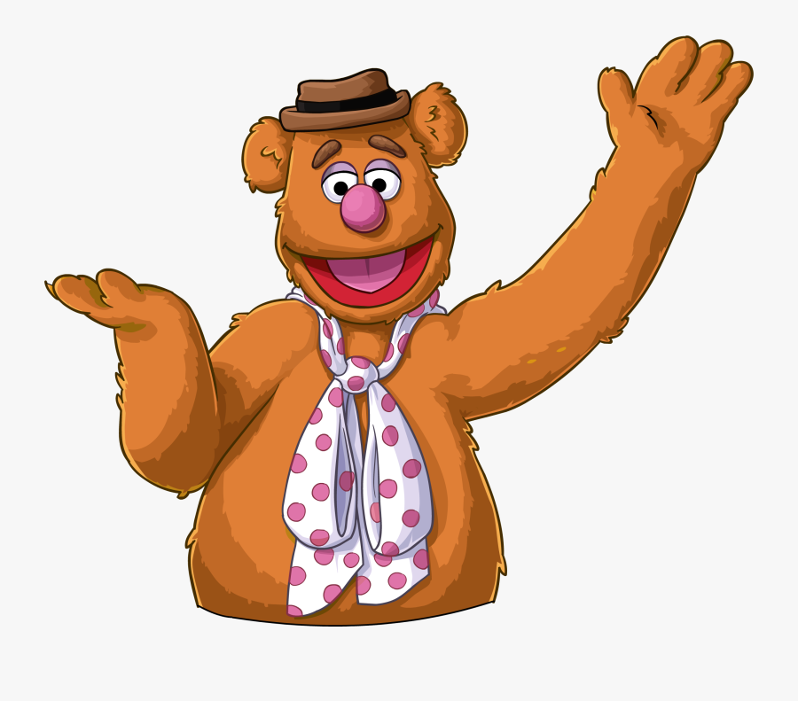 Transparent Muppets Clipart - Fozzie The Bear Animated, Transparent Clipart