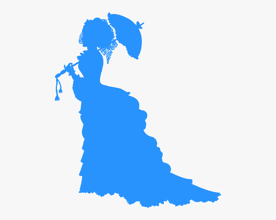 Victorian Lady Silhouette Png, Transparent Clipart