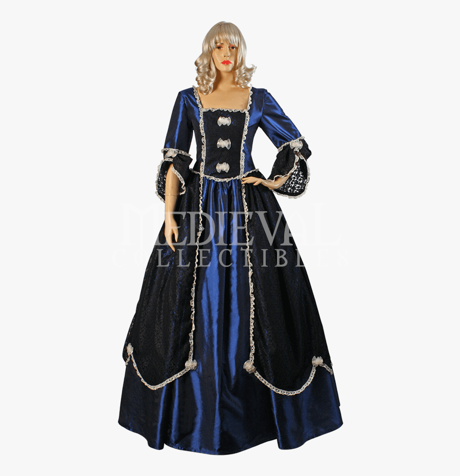 Blue Medieval Dress - Cosplay, Transparent Clipart