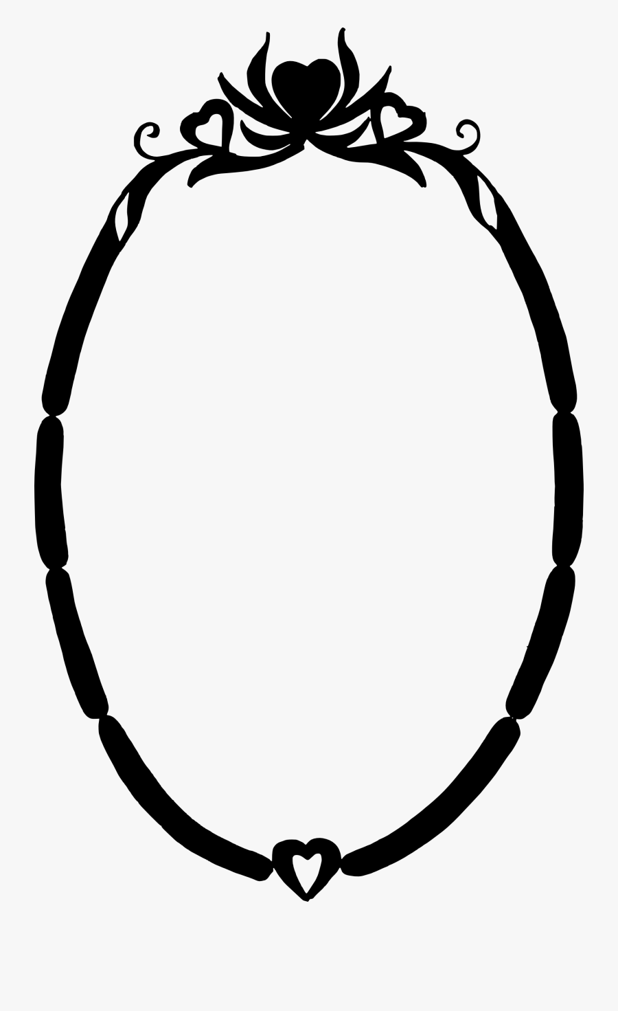 Black Oval Frame Png - Portable Network Graphics, Transparent Clipart