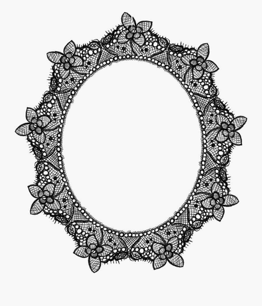 Aesthetic Circles Frame Transparent, Transparent Clipart